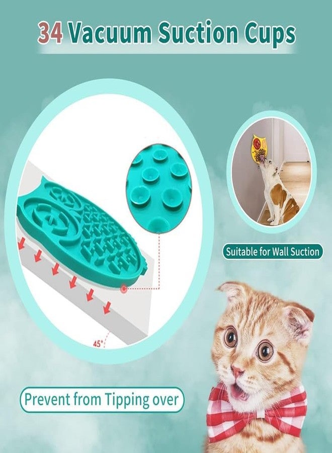 KittuPet وعاء طعام للحيوانات الأليفة من كيتو بيت على شكل بومة، مصنوع من السيليكون، مزود ببساط تغذية بطيئة للكلاب والقطط، مستلزمات حيوانات أليفة، وعاء مانع للانزلاق، وعاء من الفولاذ المقاوم للصدأ، وعاء تغذية بطيئة للكلاب، قطعة واحدة، لون عشوائي - Image 3